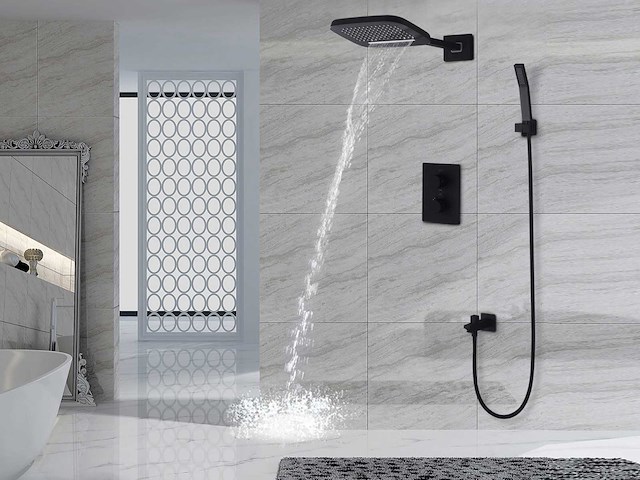 Mawialux inbouw regendouche met smart thermostaatkraan (keuze uit rvs of mat zwart) - afbeelding 26 van  36