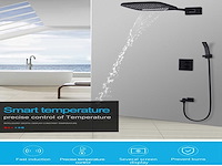 Mawialux inbouw regendouche met smart thermostaatkraan (keuze uit rvs of mat zwart) - afbeelding 28 van  36