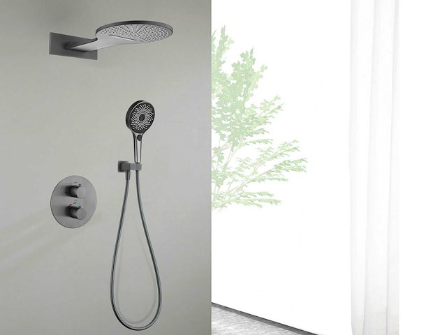 Mawialux inbouw regendouche met waterval - geborsteld rvs - afbeelding 8 van  11