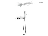 Mawialux inbouw regendouche met waterval (in 2 kleuren beschikbaar) - afbeelding 10 van  10