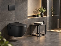 Mawialux inbouw wandcloset met bidet - mat zwart - afbeelding 2 van  4