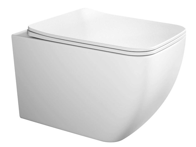 Mawialux inbouw wandcloset met closetzitting - glans wit - afbeelding 1 van  11