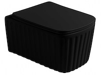 Mawialux inbouw wandcloset met closetzitting - mat zwart - afbeelding 1 van  4