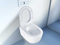 Mawialux inbouw wandcloset met closetzitting - turbo flush - glans wit - afbeelding 9 van  11