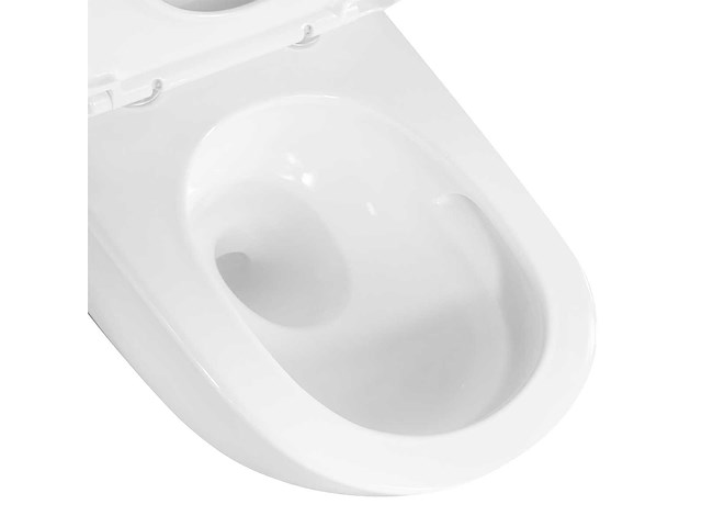 Mawialux inbouw wandcloset met closetzitting - turbo flush - glans wit - afbeelding 3 van  7