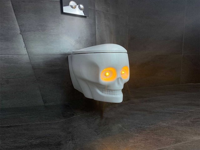 Mawialux inbouw wandcloset met closetzitting glans wit - afbeelding 6 van  7