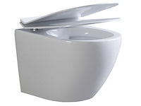 Mawialux inbouw wandcloset met closetzitting glans wit - afbeelding 2 van  3