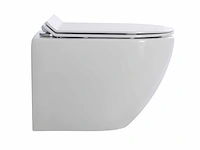Mawialux inbouw wandcloset met closetzitting glans wit - afbeelding 11 van  11