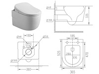 Mawialux inbouw wandcloset met reiniging en automatische closetzitting - afbeelding 14 van  14