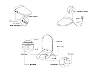 Mawialux inbouw wandcloset met reiniging en automatische closetzitting - afbeelding 1 van  6