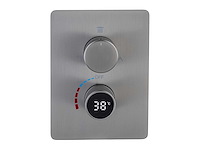 Mawialux inbouw waterval regendouche - digitaal display (mat zwart of gunmetal grey) - afbeelding 6 van  12