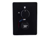 Mawialux inbouw waterval regendouche - digitaal display (mat zwart of gunmetal grey) - afbeelding 9 van  12