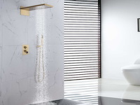 Mawialux inbouw waterval regendouche - digitaal display (mat zwart of gunmetal grey) - afbeelding 10 van  12