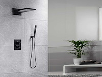 Mawialux inbouw waterval regendouche - digitaal display (mat zwart of gunmetal grey) - afbeelding 12 van  12