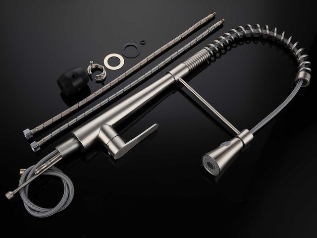 Mawialux keukenkraan - kleur keuze uit rvs of mat zwart - afbeelding 2 van  50