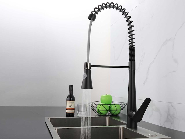 Mawialux keukenkraan - kleur keuze uit rvs of mat zwart - afbeelding 16 van  50