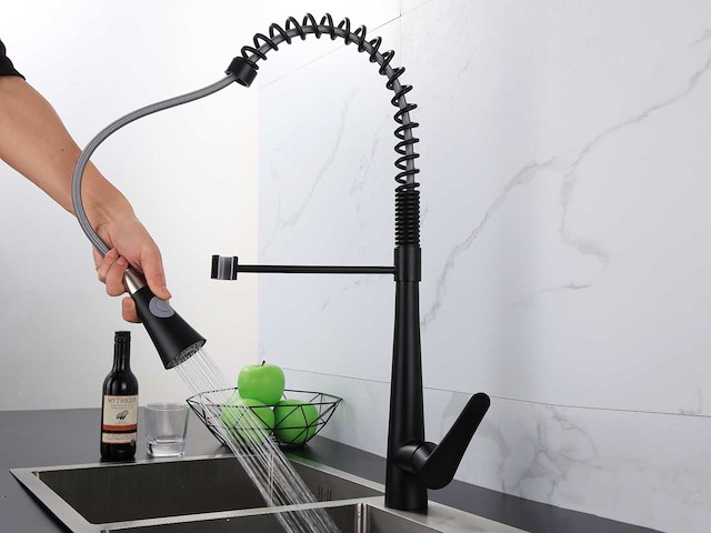 Mawialux keukenkraan - kleur keuze uit rvs of mat zwart - afbeelding 19 van  50