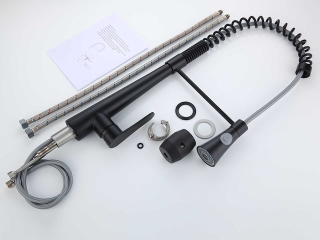 Mawialux keukenkraan - kleur keuze uit rvs of mat zwart - afbeelding 12 van  23