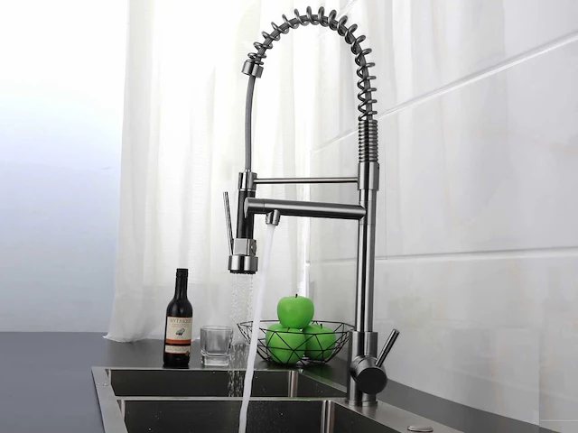 Mawialux keukenkraan met meerdere functies - gunmetal grey - afbeelding 2 van  9