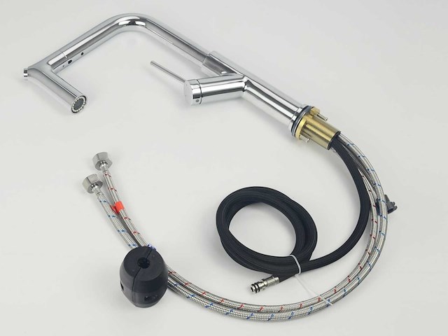 Mawialux keukenkraan met uitneembare sproeikop - chroom - afbeelding 2 van  8