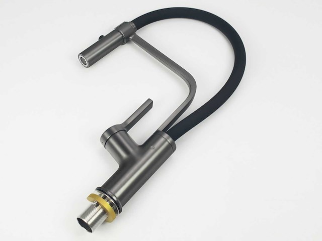 Mawialux keukenkraan met uitneembare sproeikop - gunmetal grey - afbeelding 2 van  7