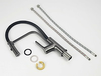 Mawialux keukenkraan met uitneembare sproeikop - gunmetal grey - afbeelding 4 van  7