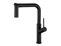 Mawialux keukenkraan met uitneembare sproeikop - mat zwart - afbeelding 1 van  8