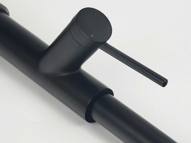 Mawialux keukenkraan met uitneembare sproeikop - mat zwart - afbeelding 5 van  8