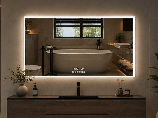 Mawialux led spiegel 100/120/140/160cm (breedte keuze) - afbeelding 1 van  22