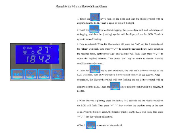 Mawialux led spiegel 50cm met bluetooth - afbeelding 6 van  7