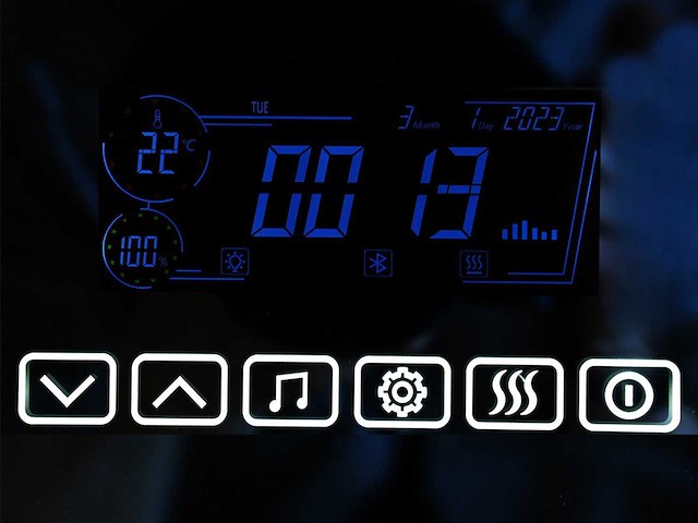 Mawialux led spiegel 70/80/90/100cm diameter keuze - afbeelding 9 van  10