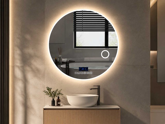 Mawialux led spiegel 70/80/90/100cm diameter keuze - afbeelding 1 van  11