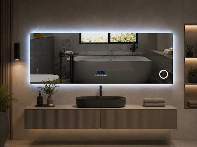 Mawialux led spiegel met bluetooth 160, 180, 200 cm keuze - afbeelding 9 van  16
