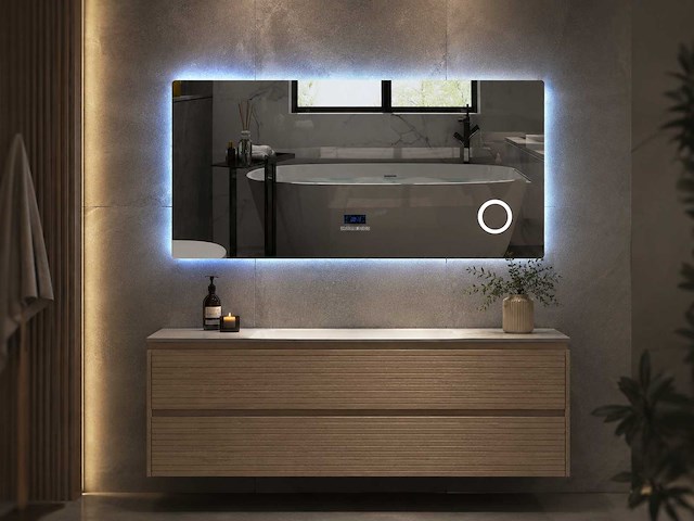 Mawialux led spiegel met bluetooth 80/100/120/140 cm keuze - afbeelding 2 van  9