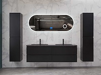 Mawialux mat zwart badkamermeubel 160cm (diverse opstellingen) - afbeelding 28 van  71