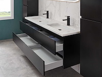 Mawialux mat zwart badkamermeubel 160cm (diverse opstellingen) - afbeelding 38 van  71