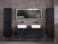 Mawialux mat zwart badkamermeubel 160cm (diverse opstellingen) - afbeelding 46 van  71