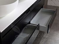 Mawialux mat zwart badkamermeubel 160cm (diverse opstellingen) - afbeelding 54 van  71