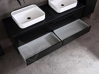 Mawialux mat zwart badkamermeubel 160cm (diverse opstellingen) - afbeelding 58 van  71