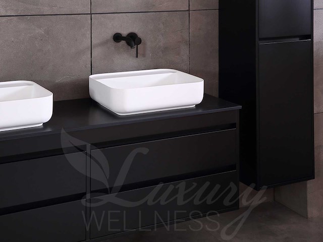 Mawialux mat zwart badkamermeubel 160cm (diverse opstellingen) - afbeelding 62 van  71