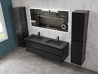 Mawialux mat zwart badkamermeubel 160cm (diverse opstellingen) - afbeelding 67 van  71