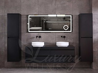 Mawialux mat zwart badkamermeubel 160cm (diverse opstellingen) - afbeelding 47 van  71