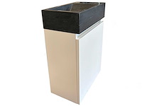 Mawialux onderkast met fontein voor toilet met natuursteen wastafel - afbeelding 1 van  6