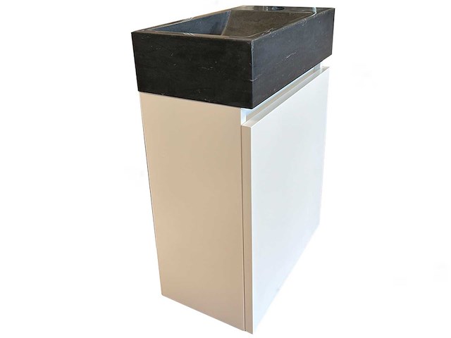 Mawialux onderkast met fontein voor toilet met natuursteen wastafel - afbeelding 1 van  6