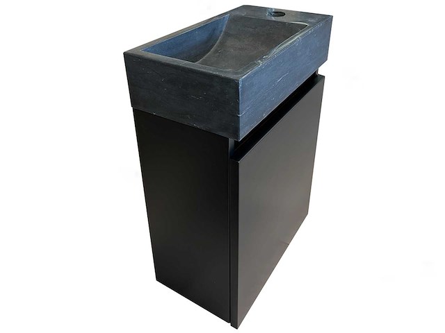 Mawialux onderkast met fontein voor toilet met natuursteen wastafel - afbeelding 1 van  5
