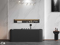 Mawialux opbouw acryl design bad met kraanwerk - keuze uit mat wit of mat zwart - afbeelding 4 van  7