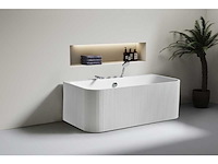 Mawialux opbouw acryl design bad met kraanwerk - keuze uit mat wit of mat zwart - afbeelding 5 van  7