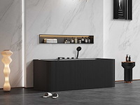 Mawialux opbouw acryl design bad met kraanwerk - keuze uit mat wit of mat zwart - afbeelding 6 van  7