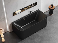 Mawialux opbouw acryl design bad met kraanwerk - keuze uit mat wit of mat zwart - afbeelding 1 van  7