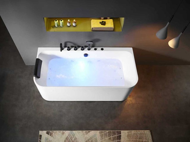 Mawialux opbouw design massagebad - mat wit - afbeelding 2 van  5